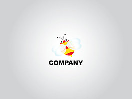 卡通蜜蜂可愛LOGO