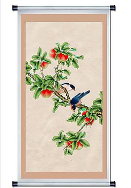 桃花国画
