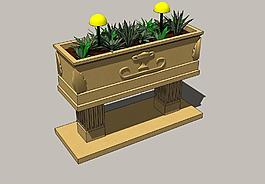 花池3D模型