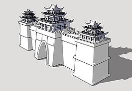 城門3D模型