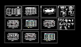 跃层及屋顶窗住宅建筑CAD施工设计图