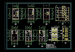 某私人住宅樓建筑平立剖面整套CAD