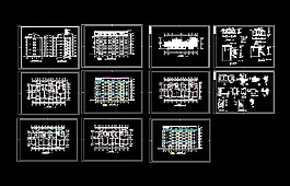 某高層躍層住宅樓建筑圖紙CAD