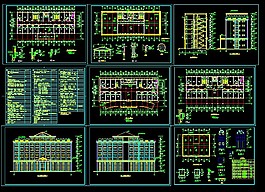 深圳某大型歐式辦公建筑CAD全套施工