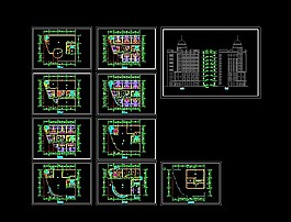 世貿(mào)賓館建筑設(shè)計施工圖cad