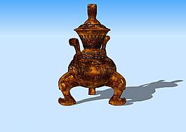 古香爐3D模型