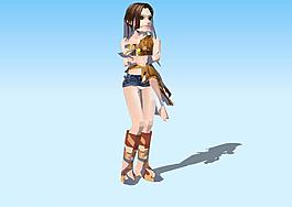 游戲人物3D模型