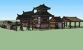 古代客棧3D模型