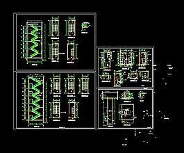 某CAD樓梯、電梯、衛(wèi)生間大樣圖紙
