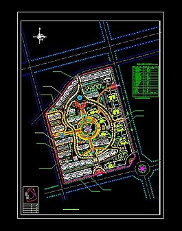 國(guó)家公務(wù)員住宅小區(qū)整套規(guī)劃CAD設(shè)計(jì)圖
