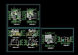 兩層別墅建筑全套cad施工圖紙
