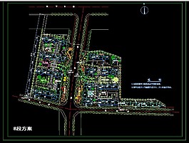 xx大型住宅小區總圖方案dwg格式