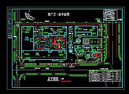 [南方]某工廠廠區(qū)總平面cad設(shè)計(jì)施工