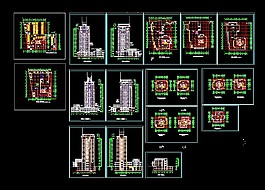 [南方]某高層寫字樓建筑cad設(shè)計(jì)施工