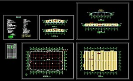 廈門(mén)某鋼結(jié)構(gòu)成品廠房建筑cad施工圖
