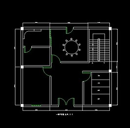 某建筑工程一樓平面cad設(shè)計施工圖