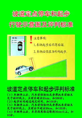 坡道定點停車和起步