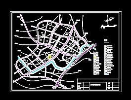 某县级工业区详细规划建筑设计cad