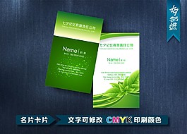 綠色名片