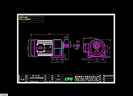 城邦齒輪減速電機(jī)CAD圖紙