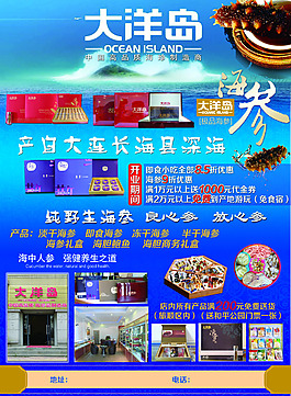 大洋岛宣传单