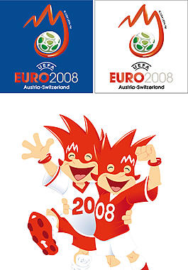 2008歐洲杯標志矢量