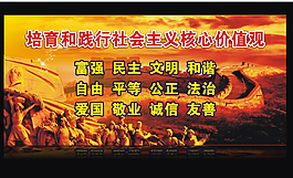 风云社会主义展板