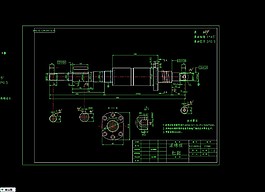 滚轴丝杠完美零件图