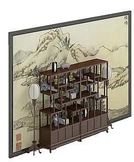 博古架 3d模型