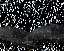 灰色雨傘