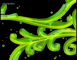 藍(lán)色葉子動(dòng)態(tài)素材