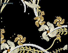 金色花紋視頻素材