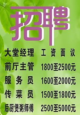 酒店招聘展架