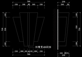 花瓶平面图