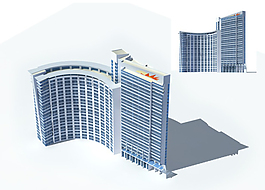 商業辦公樓3D立體模型