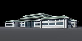 公共建筑3D模型素材