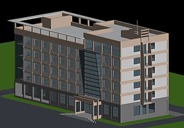 公共建筑辦公樓3D模型素材
