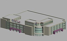 時尚現(xiàn)代風(fēng)格公共建筑3D模型素材