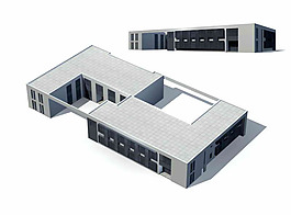 單位建筑群3D模型設計