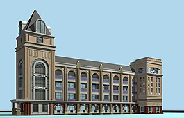 歐式建筑3d模型