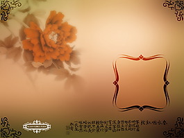 影楼婚纱摄影模板的古典花