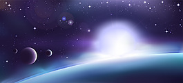 精美宇宙空间背景矢量素材