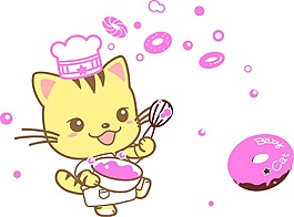 甜甜圈小貓