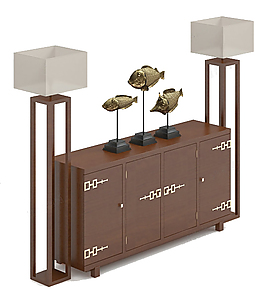邊柜3d