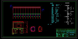 500平米低壓離線脈沖除塵器兩總圖