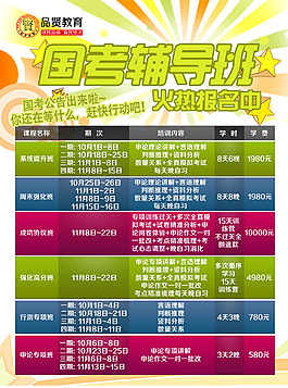 品賢教育國家公務員備考指導講座B面