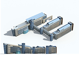 公共建筑辦公樓設計3D模型