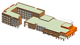 教學(xué)樓建筑模型