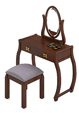 梳妝臺(tái)3d模型