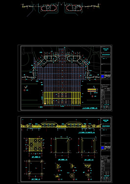 入口及亭cad建筑